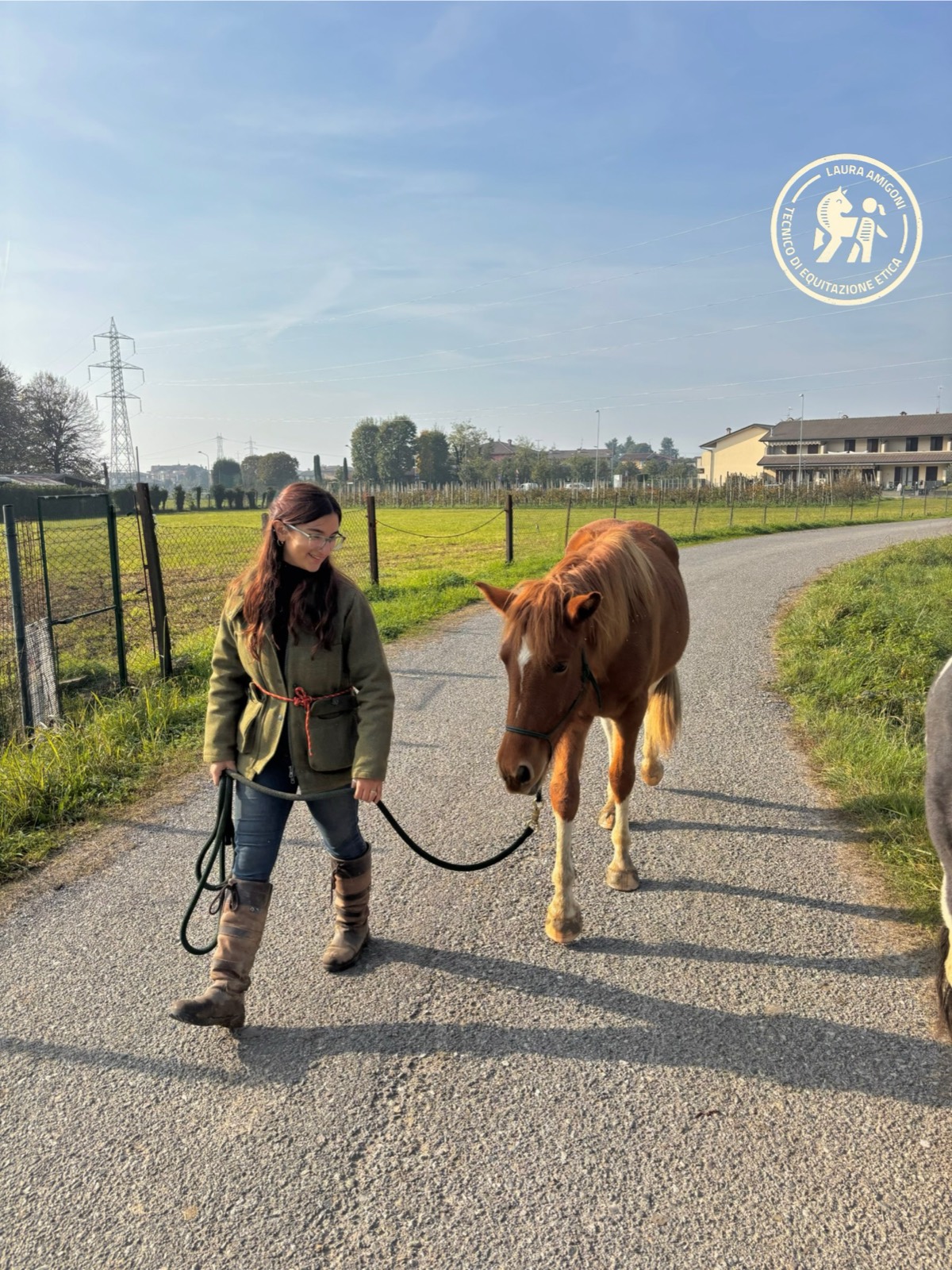 Ritratto verticale con cavallo